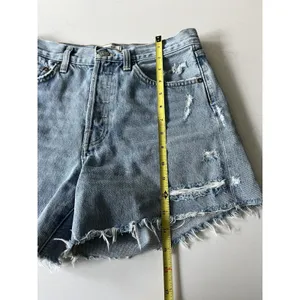 AGOLDE Parker Long Shorts in “Swapmeet” light vintage indigo wash size 25 thumbnail 7