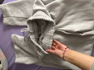 Light grey wide leg sweatpants Gray Size XS thumbnail 4