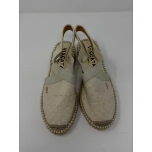 Viscata Sagaro Lace Espadrille Slingback Flat Cream Womens 37 thumbnail 3
