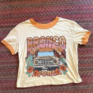 Ford Bronco Suv Car Desert Graphic Tee thumbnail 1