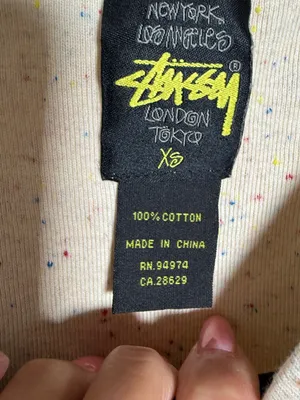 Stussy Cream Flecked Fleece Short Sleeve Sweatshirt Dress XS thumbnail 3