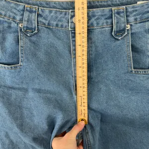 Y2K Baggy Large 34 Jeans Wide Leg High Waisted Blue Medium Wash Grunge Punk 90s thumbnail 10