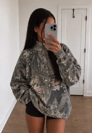 RedHead Realtree Camo Oversized Mock Neck Sweatshirt thumbnail 1