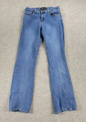 VTG 90s Route 66 Womens Jeans 4 Blue Bootcut Med Wash Mid Rise Stretch Denim thumbnail 1