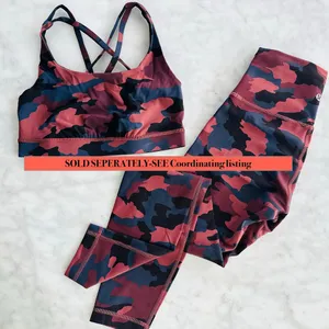 Lululemon Energy Bra Size 4 Heritage 365 Camo Smoky Red Night Sea Multi #W2BHES thumbnail 5