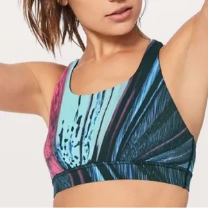 Lululemon Energy Bra Nulux‎ Electrobeam Multi Size 4 thumbnail 1