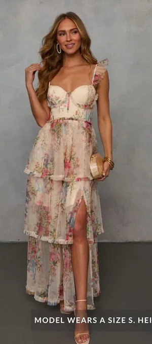 Vici Garden themed dress thumbnail 1