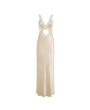 Rumored Crossroads Maxi Dress White thumbnail 4