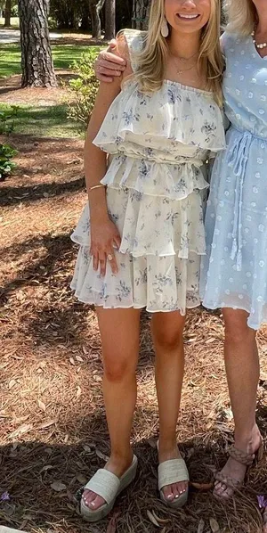 fab'rik Floral Ruffle Dress thumbnail 1