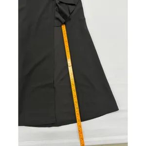 Woosea Black Ruffle Mermaid Evening Gown Asymmetrical Slit Formal Dress size‎ XL thumbnail 7