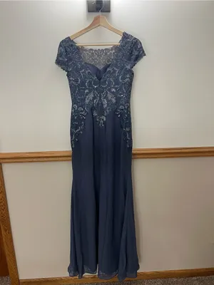 NWT JJ’s House Stormy Mother of the Bride Groom Wedding Maxi Dress size 4 thumbnail 3