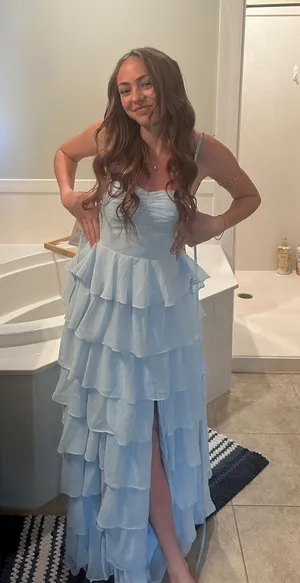 Blue Midi Dress thumbnail 1