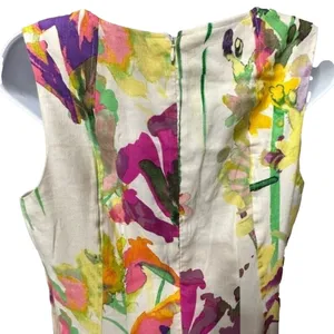 Calvin Klein Womens Multicolor Floral Sleeveless Back‎ Zip Sheath Dress SZ 14 thumbnail 12