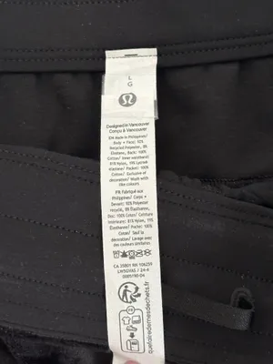 Lululemon Black Stretch Athletic Jogger Pants Women’s Large thumbnail 6