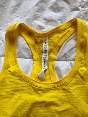 Yellow Lululemon Swiftly Tank thumbnail 2