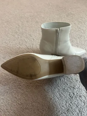 White Booties Size 7.5 thumbnail 5