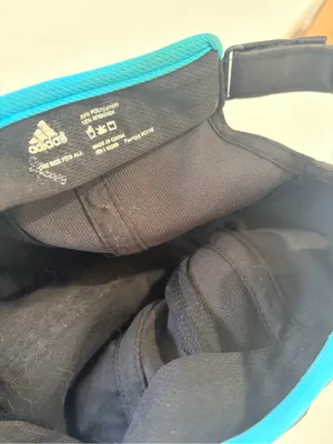 adidas Black Cap with Bright Blue Trim thumbnail 4