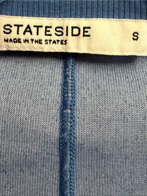Stateside Women's Blue Quarter-Zip V-Neck Sweater thumbnail 4