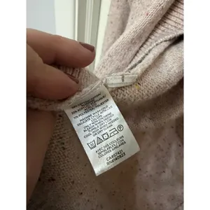 Loft Pink Confetti‎ Fleck Open Front Cardigan Sweater Large 526349 Cotton Blend thumbnail 5