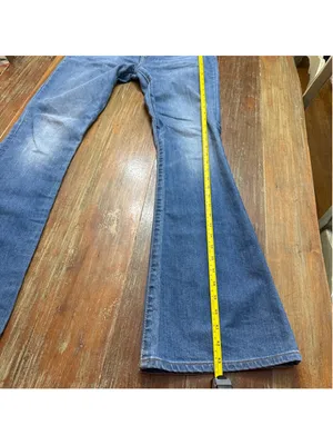 7 For All Mankind Ultra High Rise Skinny Boot Jeans Medium Wash Blue Size 28 thumbnail 10