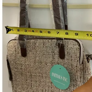Initial inc tweed shoulder bag NWT‎ Brown thumbnail 5