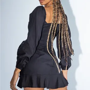 Princess Polly Kameron Mini Dress in Black Size 2 New with tag thumbnail 4