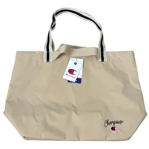 NWT Champion Large Weekend Tote Bag Beige Casual thumbnail 1
