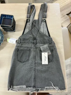 Denim skirt overalls jk miles thumbnail 2