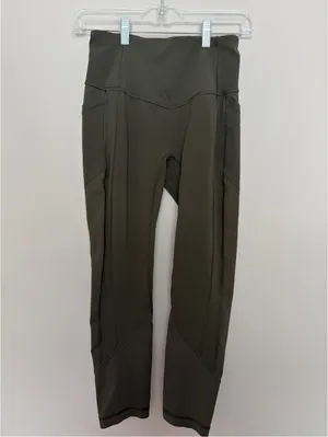 Lululemon All the Right Places Crop II Dark Olive thumbnail 3