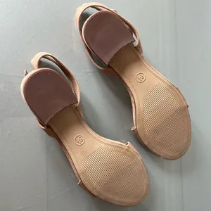Cushionare Nude Suede Block Heel Sandals – Memory Foam – Size 8.5 – Excellent Condition thumbnail 7