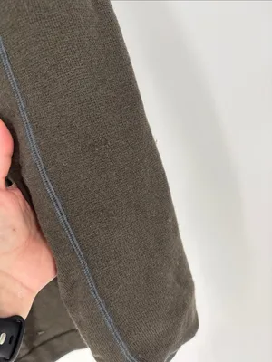 Smartwool green ribbed zip jacket xl thumbnail 2
