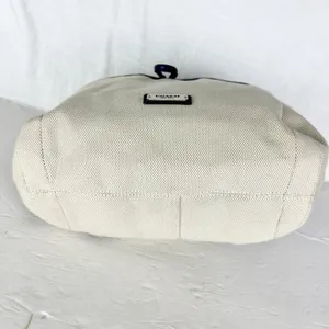 Coach Avery Canvas Drawstring Bucket Bag Navy Cream F28913 thumbnail 5