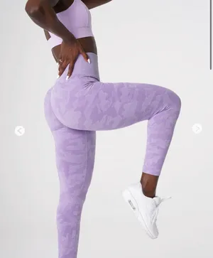NVGTN Lilac Camo Seamless leggings thumbnail 1