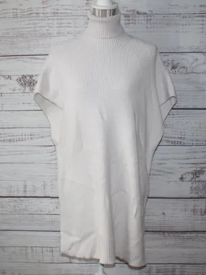 Zara turtleneck Oversized Knit Vest Dress Size Small thumbnail 2