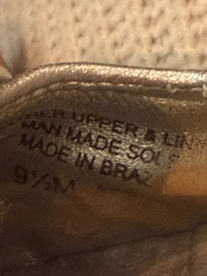 Tory Burch Reva Silver Metallic Ballet Flats Logo Medallion thumbnail 7