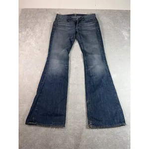 7 for all mankind women's jeans flare 28 low rise‎ thumbnail 2