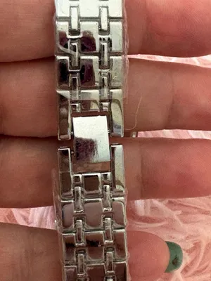 Montres Carlo Rhinestone Bezel Chronograph-Style Watch Silver Tone thumbnail 7