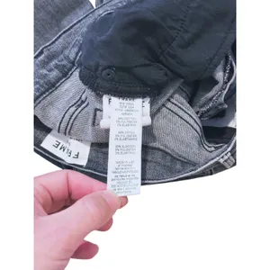FRAME Womens Le High Skinny Raw Hem Jeans Size 25 Gray Punk Edgy Skater Grunge thumbnail 8