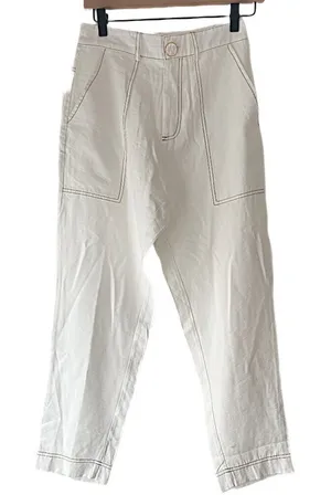 Cortelle Size 36‎ White Capri Pants thumbnail 1