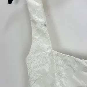 Lulus Radiant Flair Ivory Floral Jacquard Bustier Skort Romper Bridal XS NWT thumbnail 15