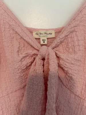 See You Monday Pink mini dress thumbnail 2