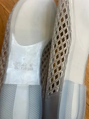 Zara Light blue Mesh Slip-On jelly ballet Flats Sz 9 thumbnail 9