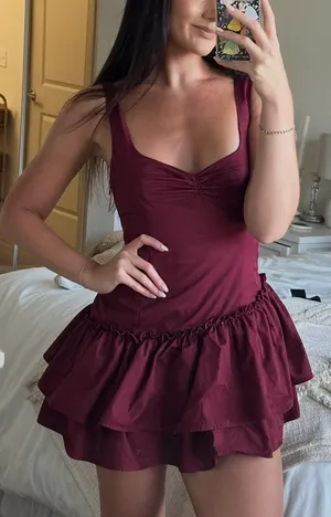 Princess Polly Burgundy Romper thumbnail 1