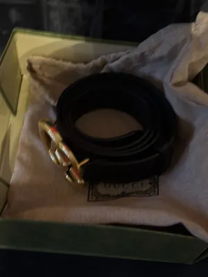 Gucci GG Marmont Belt Black Leather Gold Buckle, Authentic Used Once But Like New Made in Italy, Retail Price $590 Plus Taxes, Come With Box and Dust Bag Size 100/40 thumbnail 11