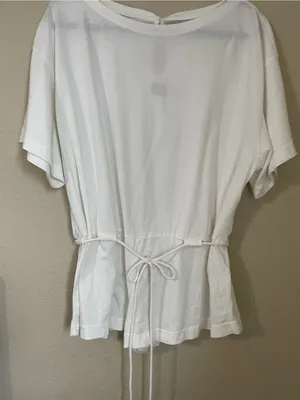 Free People Free Est Monet Romper Size XS White Relaxed Oversized T Shirt Boho thumbnail 7