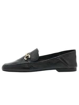 Arezzo Women's Leather Emma Loafers Black 9.5B thumbnail 13