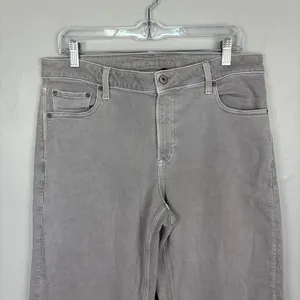 American Eagle Stretch Stovepipe Jeans High-Waisted‎ Grey Colored Denim Size 10 thumbnail 3