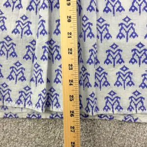 Roberta Roller Rabbit Cotton Tunic Top Blue Block Print Boho Beach Resort M‎ thumbnail 5