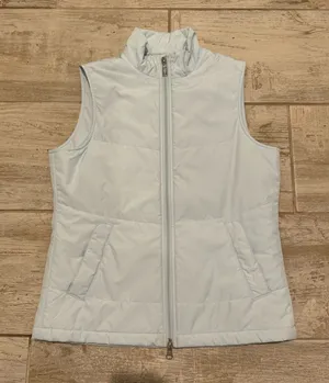 Baby Blue Ashworth Zip Up Puffer Vest Size S thumbnail 1