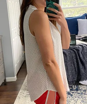 Ann Taylor Sleeveless White Blouse thumbnail 7